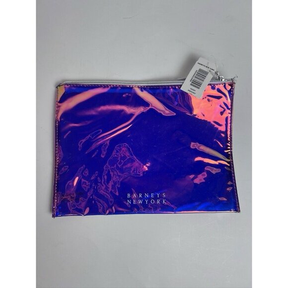 Barney's New York Iridescent Zip Wristlet Pouch NWT - Picture 3 of 6